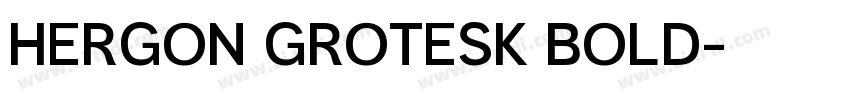 HERGON GROTESK BOLD字体转换